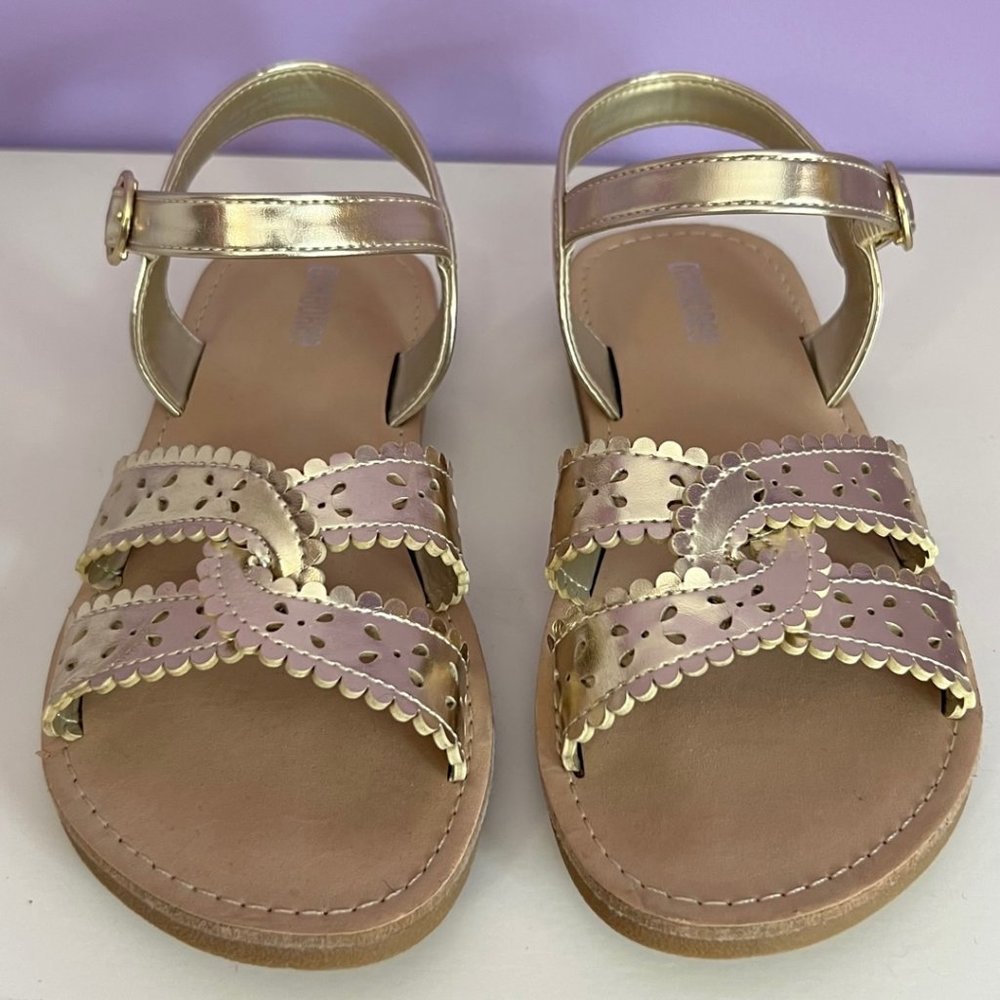Gymboree Girl's Gold Sandals Size 1
